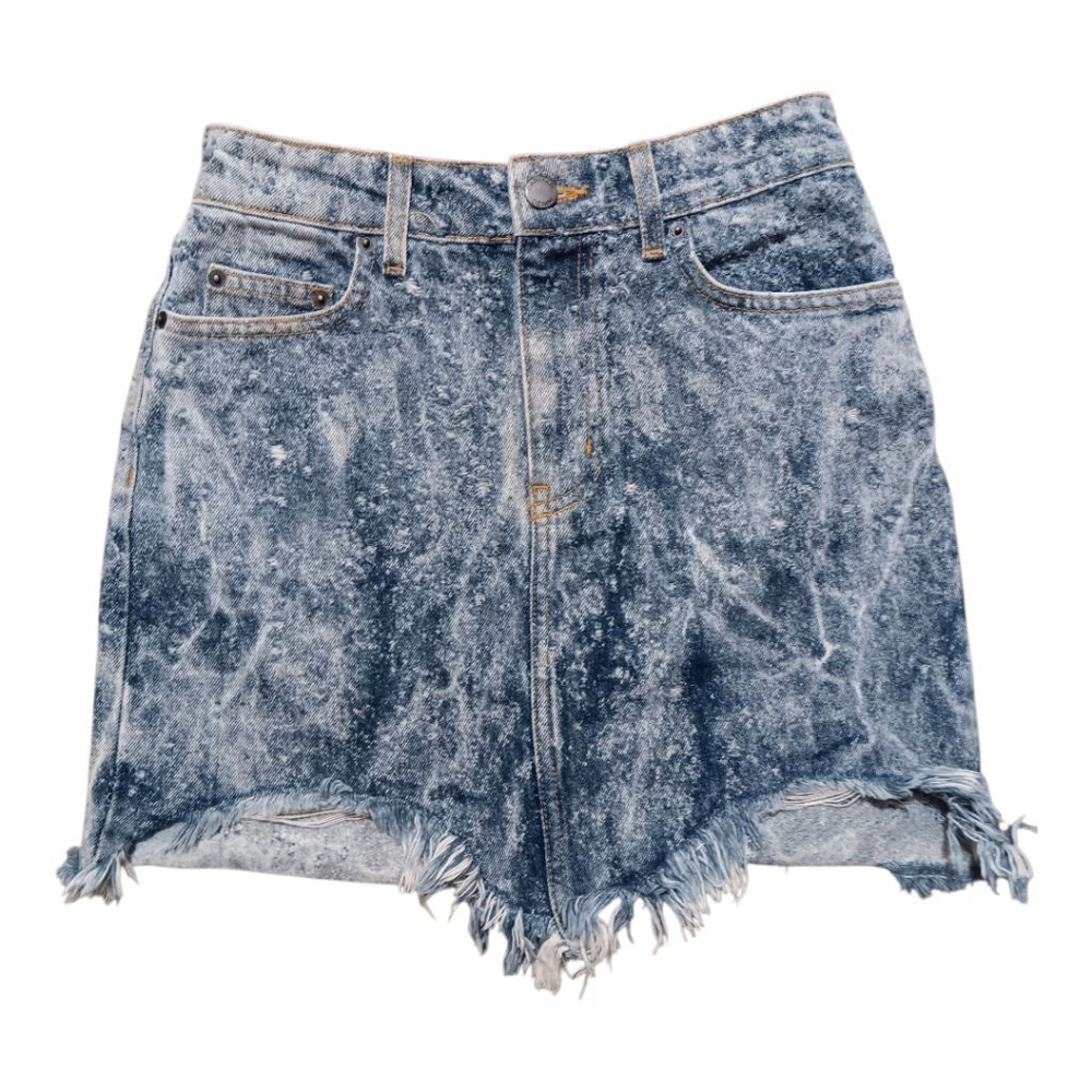 Carmar Distressed Destroyed Acid Wash Darwin Jean Skirt